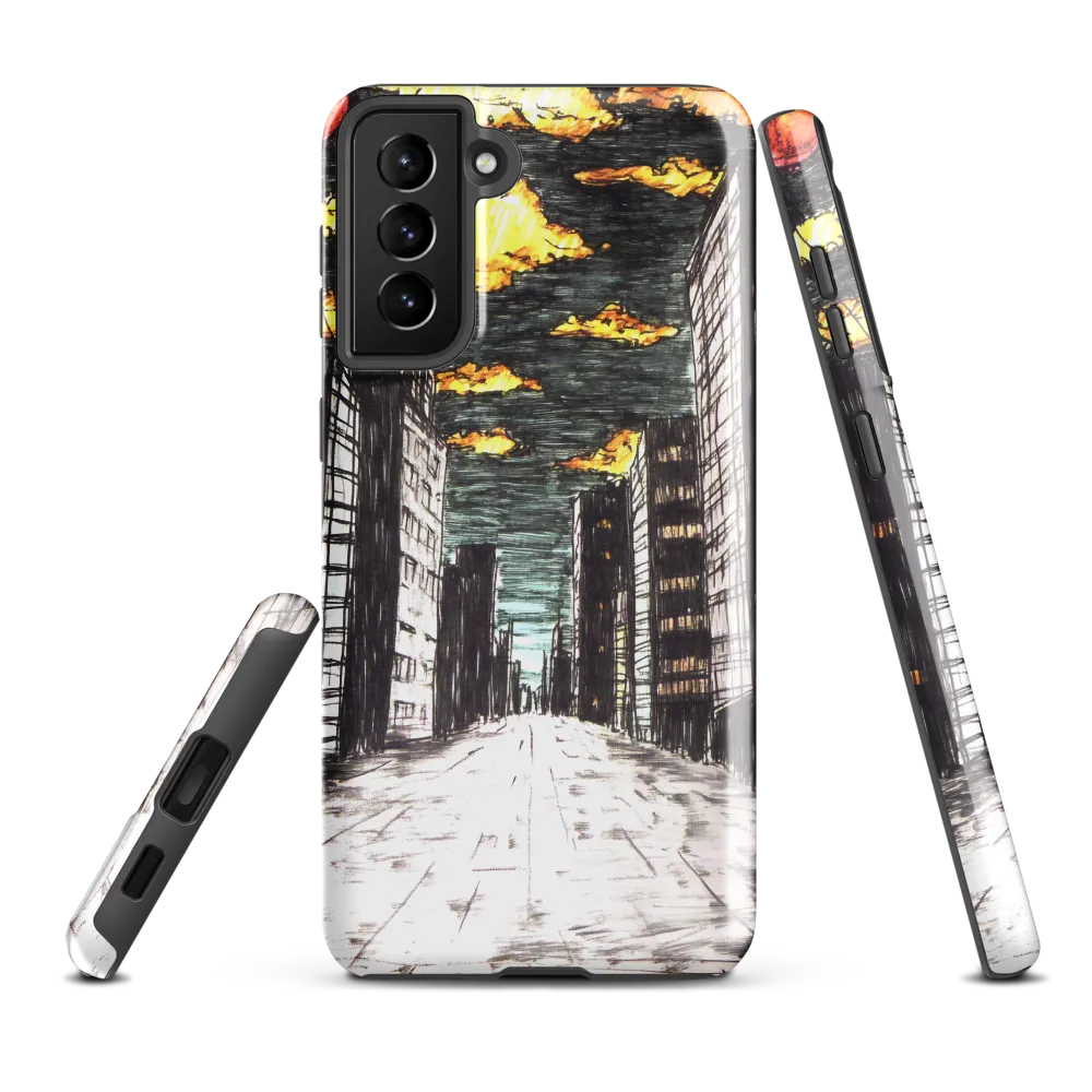 Eclipsed Cityscape