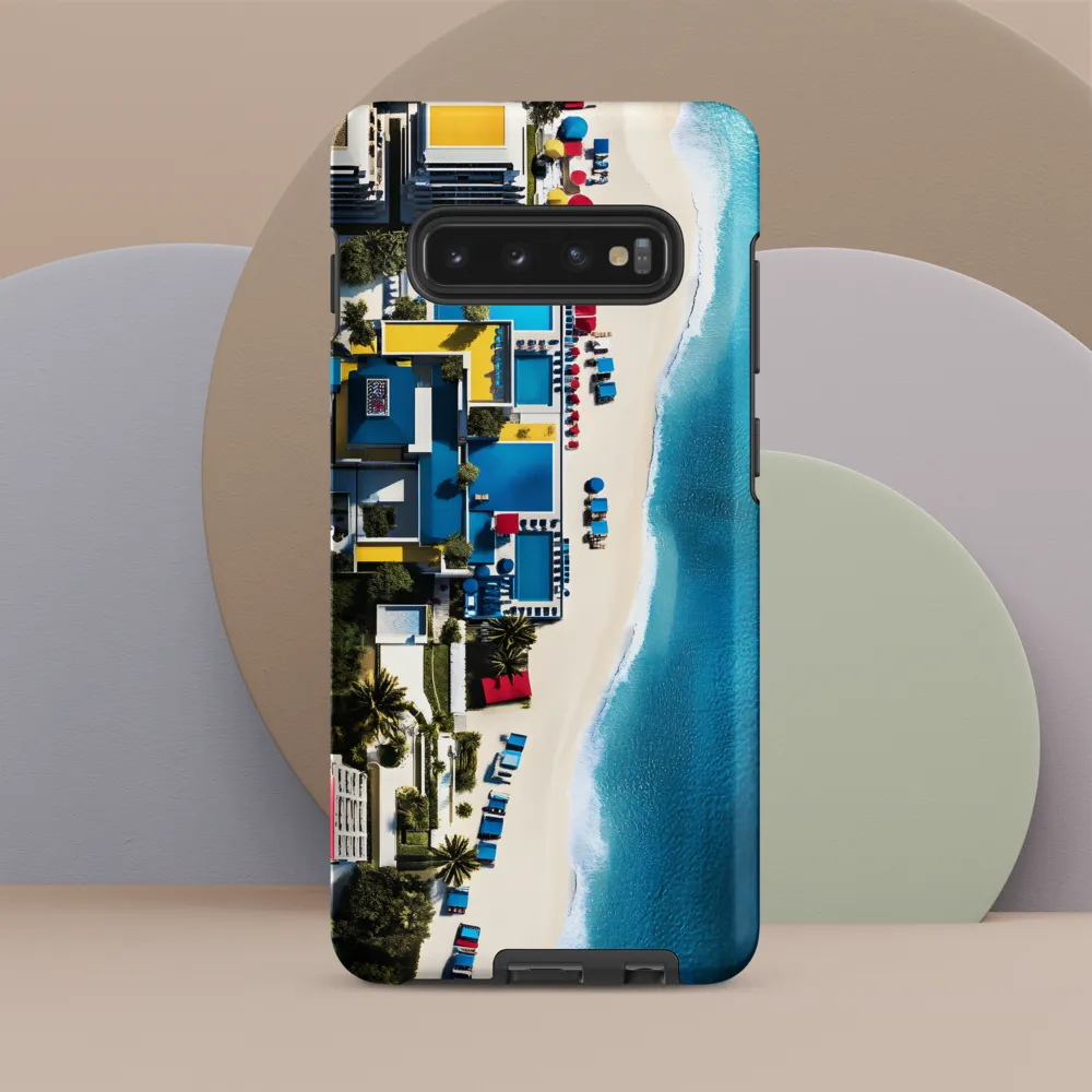 Coastal Harmony: An Aerial Oasis | Phone Case |  S10 Plus | Tough Case | Matte