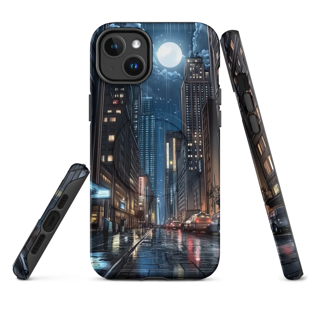 Moonlit Urban Serenity | Phone Case |  14 Plus | MagSafe® Tough Case | Matte
