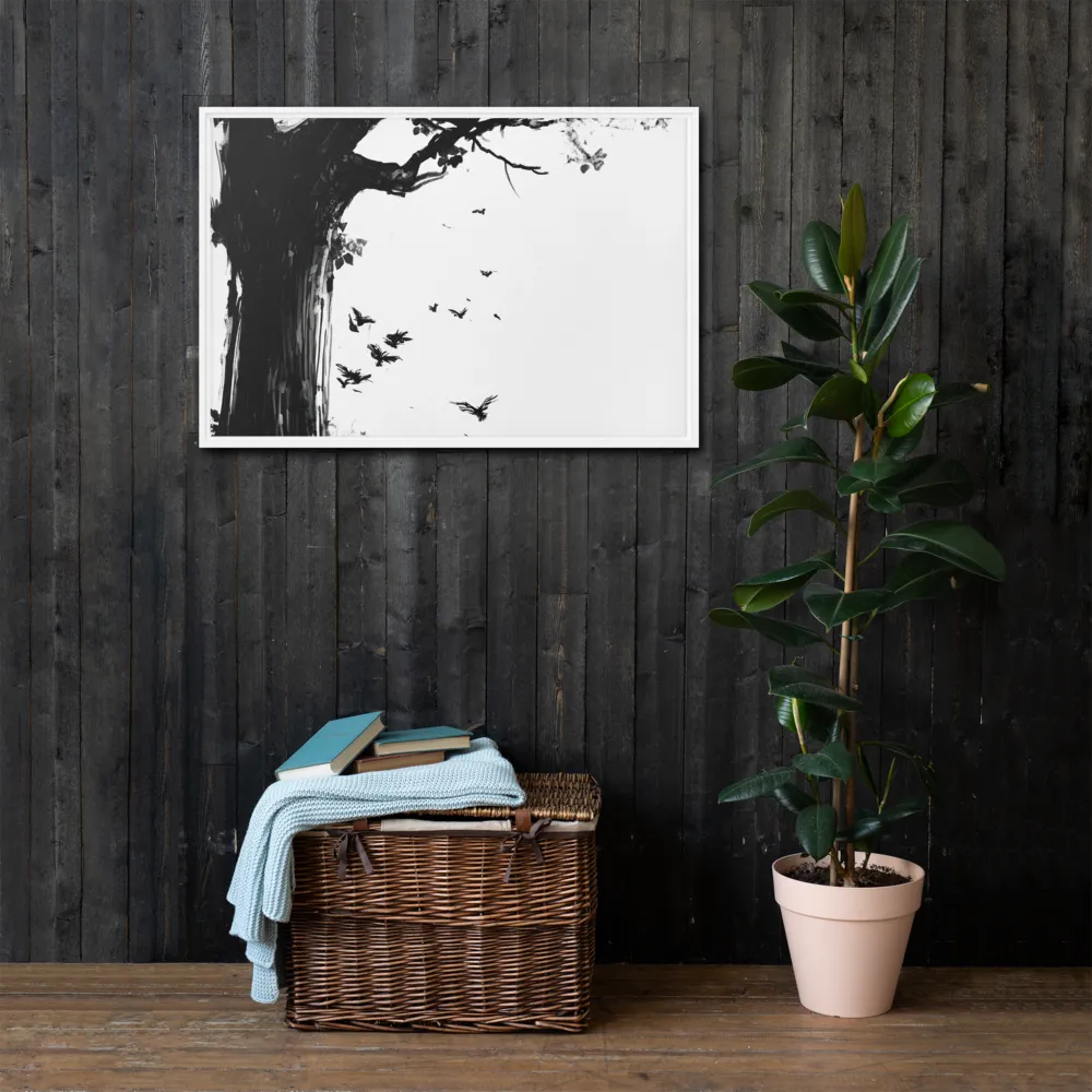 Whispers of Nature | Canvas with White Frame | 24″×36″