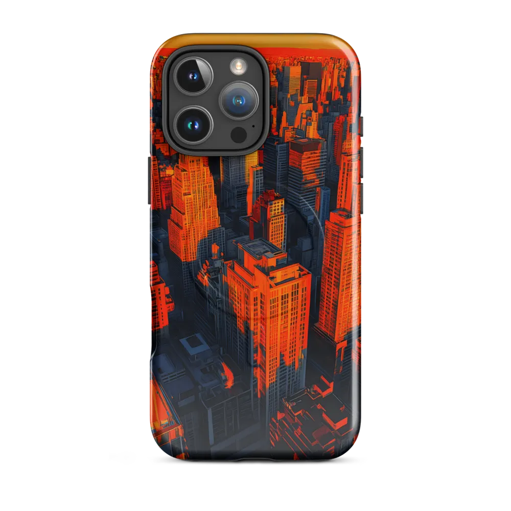 Urban Dawn: A Digital Ode to Skyscrapers | Phone Case |  16 Pro Max | MagSafe® Tough Case | Glossy