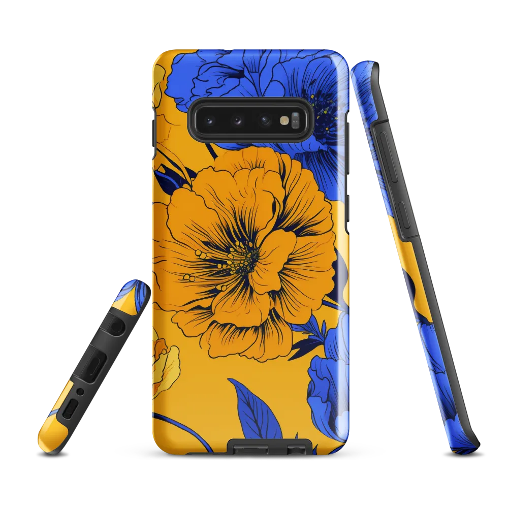 Vibrant Floral Harmony | Phone Case |  S10 Plus | Tough Case | Glossy