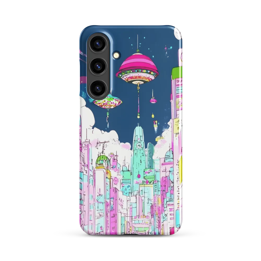 Futuristic Cityscape with Floating Structures