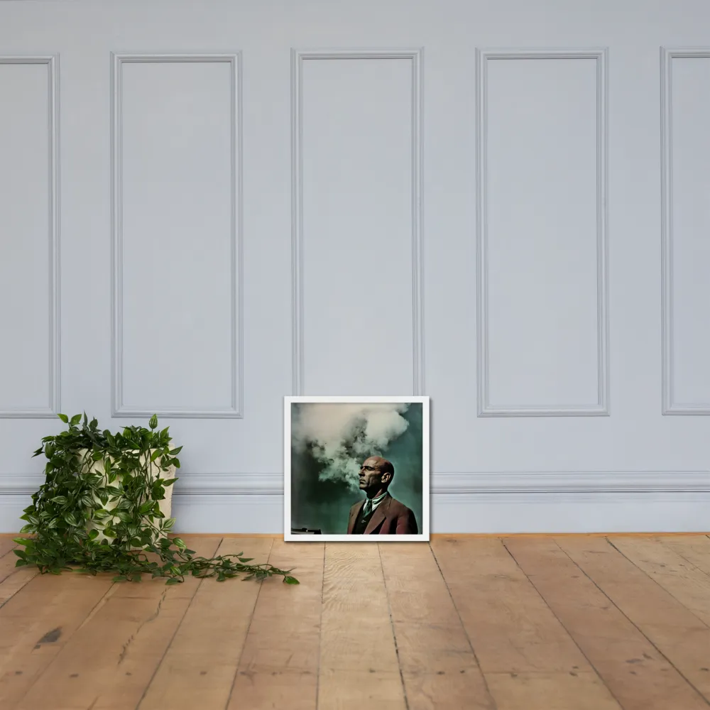 Clouded Thoughts | Poster with White Frame | 16″×16″