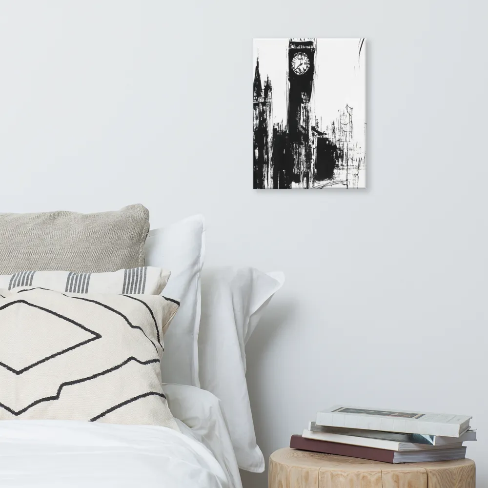 Clock Tower in Motion | Canvas | 12″×16″