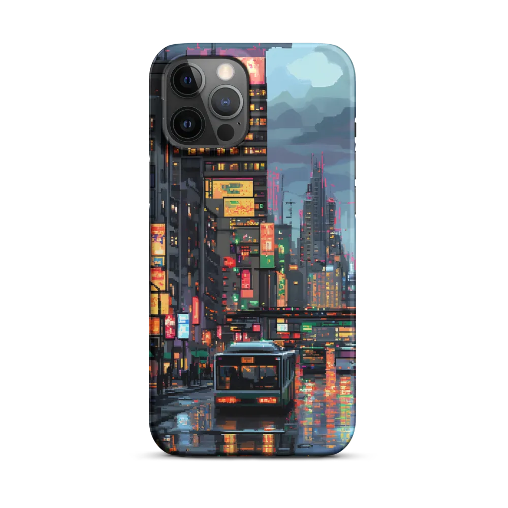 Neon Dreams: A Pixelated Urban Night