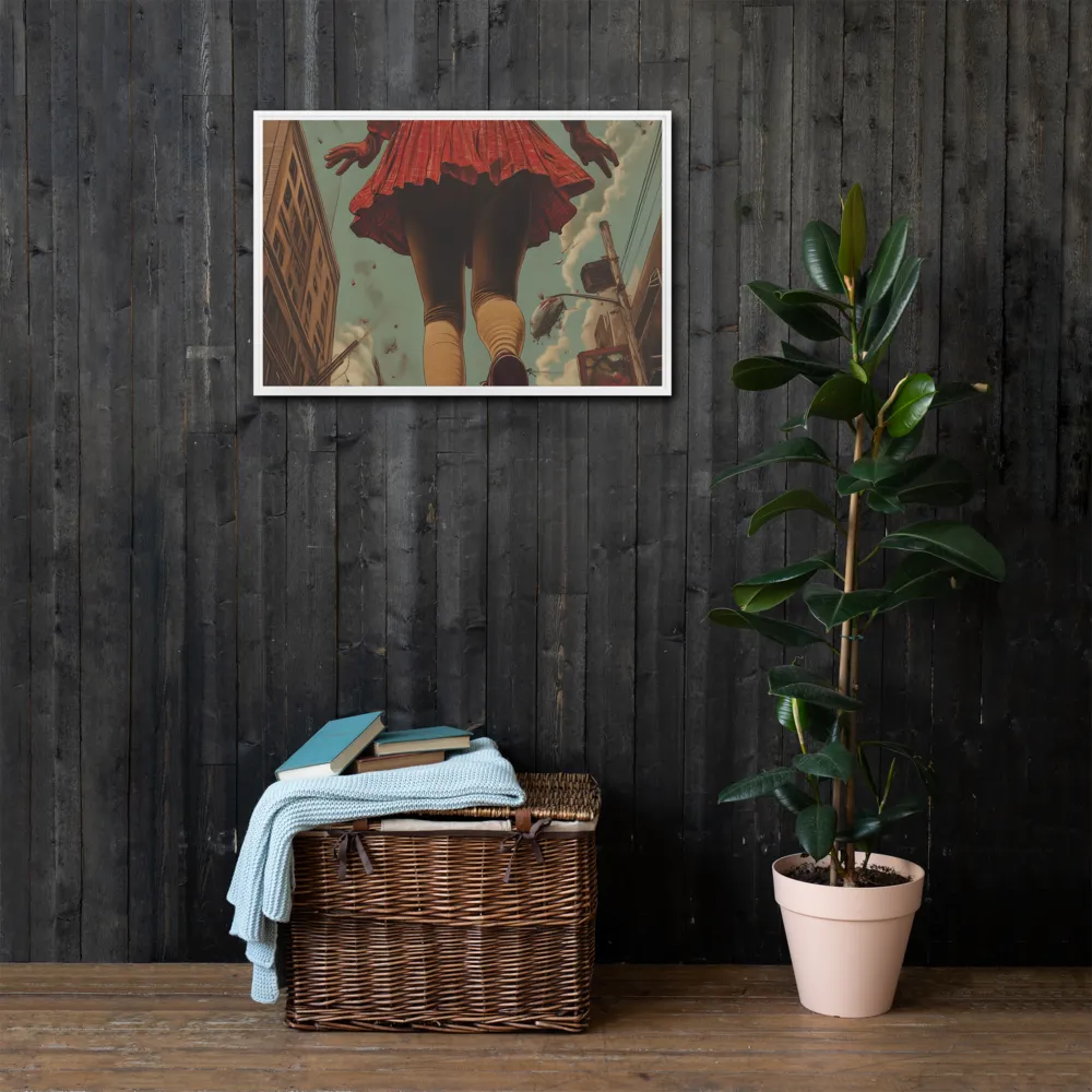 Flight of the Urban Dreamer | Canvas with White Frame | 20″×30″