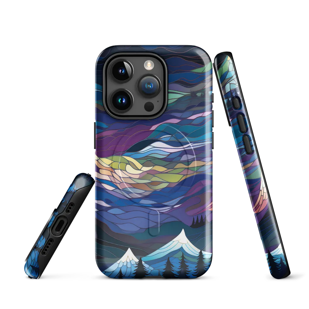 Twilight Peaks: An Abstract Mountain Landscape