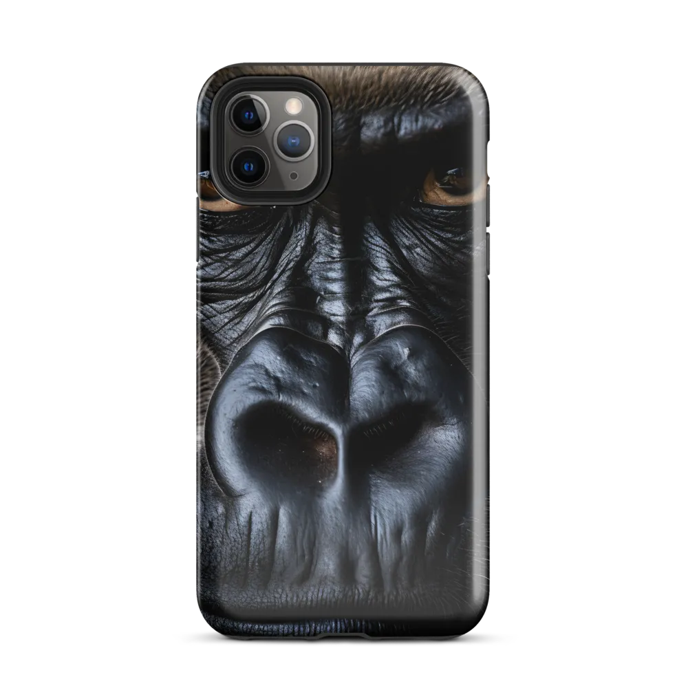 Gaze of the Wild: A Gorilla's Portrait | Phone Case |  11 Pro Max | Tough Case | Glossy