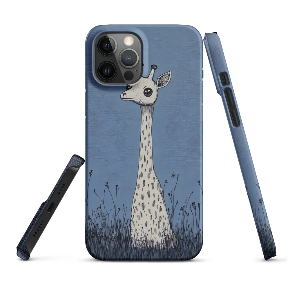 Whimsical Giraffe in Blue