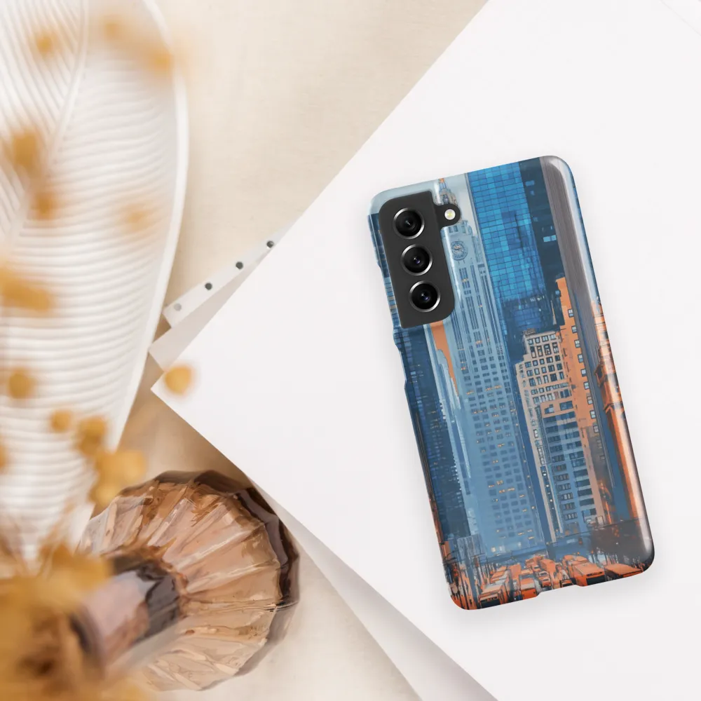 Urban Symphony in Blue and Orange