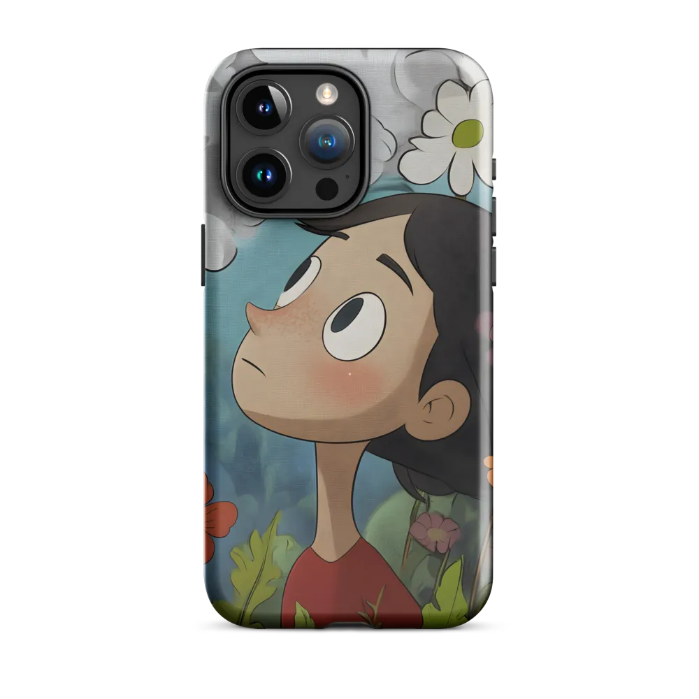 Curiosity in Bloom | Phone Case |  15 Pro Max | Tough Case | Glossy