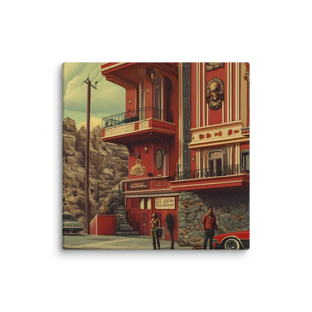 Retro Urban Dreamscape | Canvas | 10″×10″