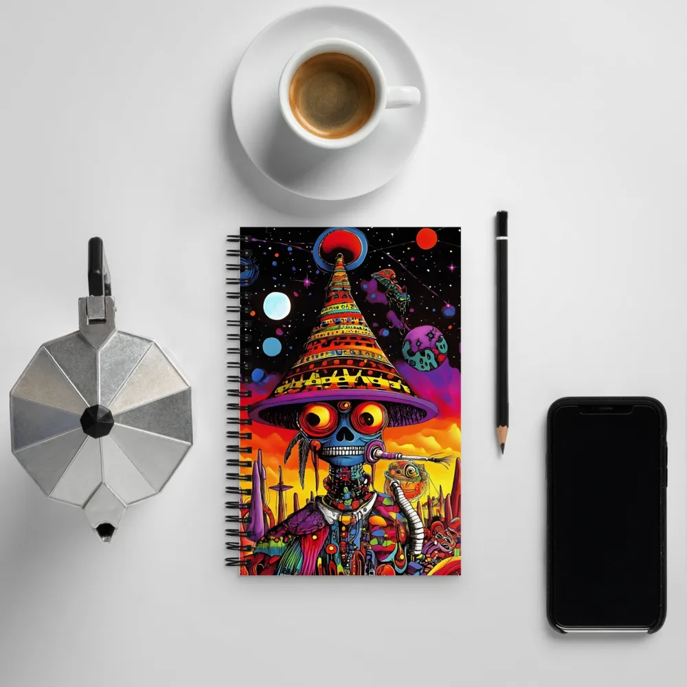 Cosmic Skeleton: A Journey Beyond | Spiral Notebook