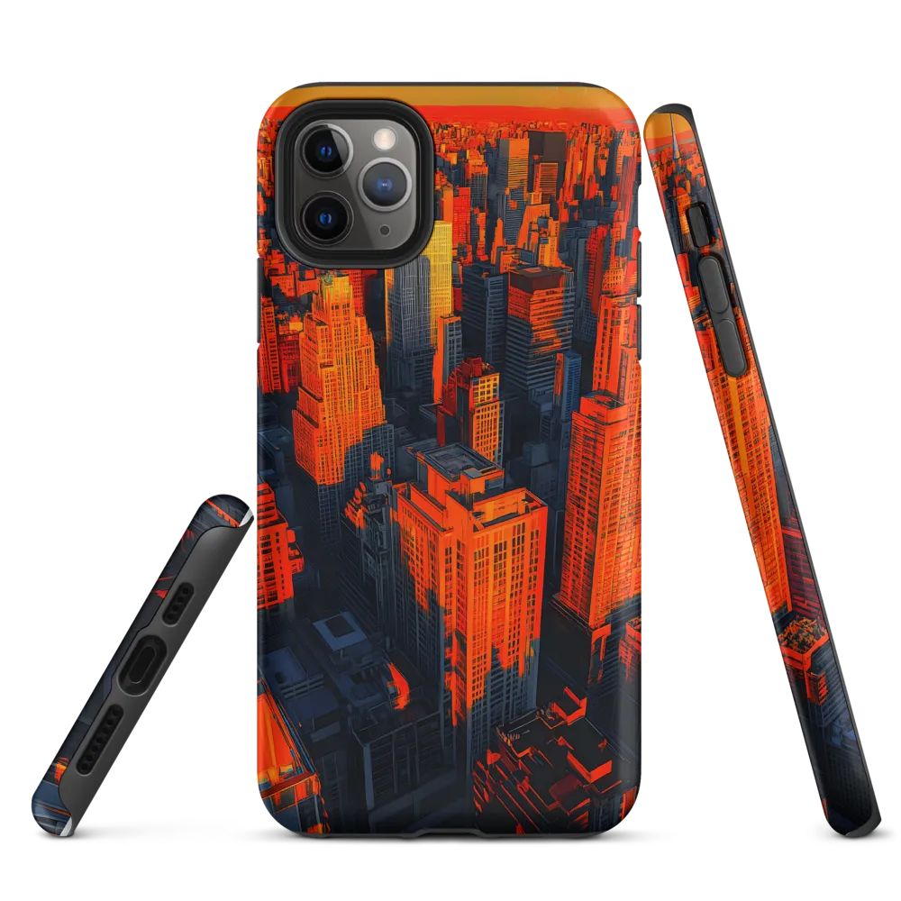Urban Dawn: A Digital Ode to Skyscrapers | Phone Case |  11 Pro Max | Tough Case | Matte