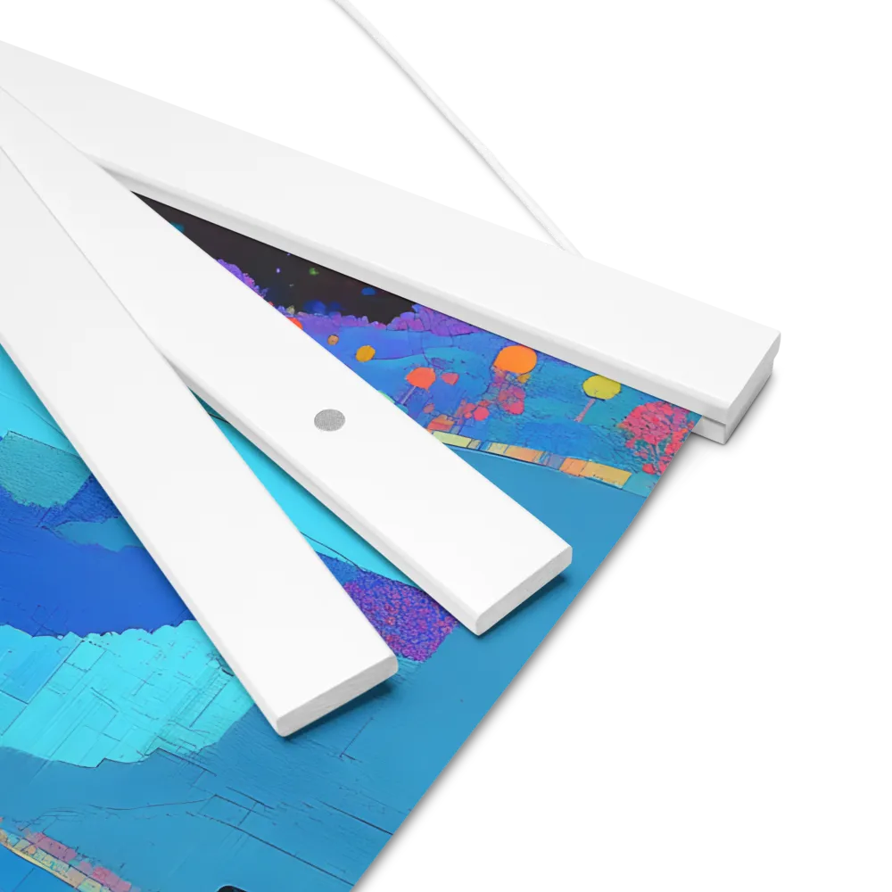 Reflections of Serenity | Poster With White Wood Hanger | 12″×12″