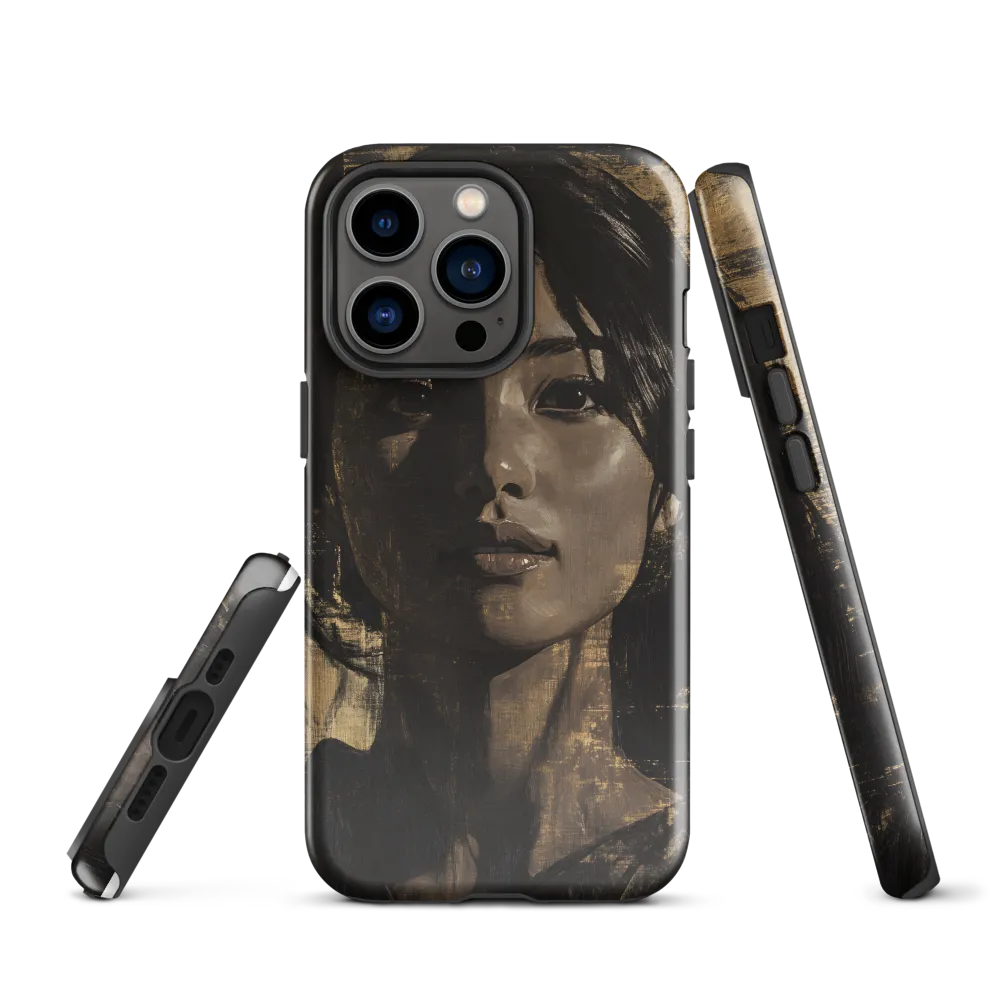 Golden Gaze: A Contemporary Portrait
