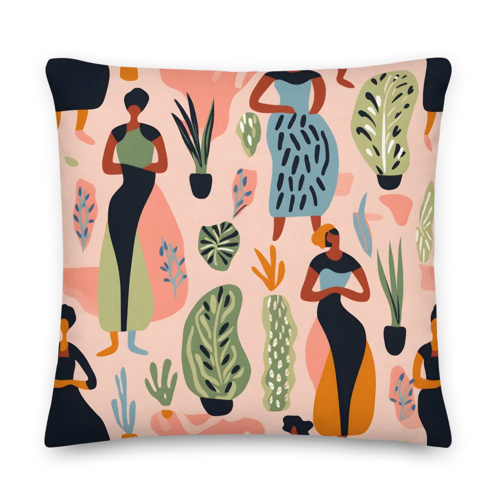 Harmony of Nature and Femininity | Pillow | 22″×22″