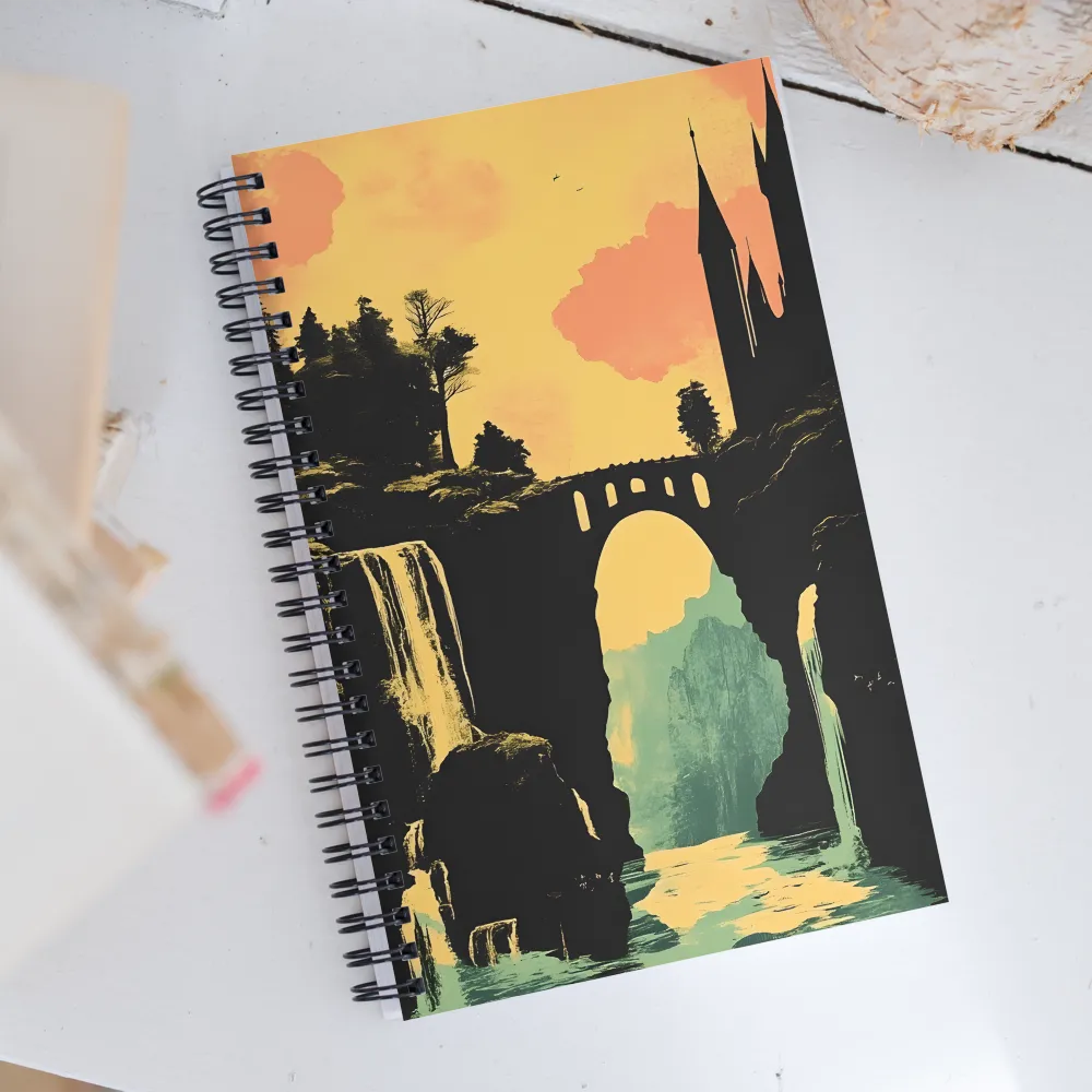 The Enchanted Bridge | Spiral Notebook