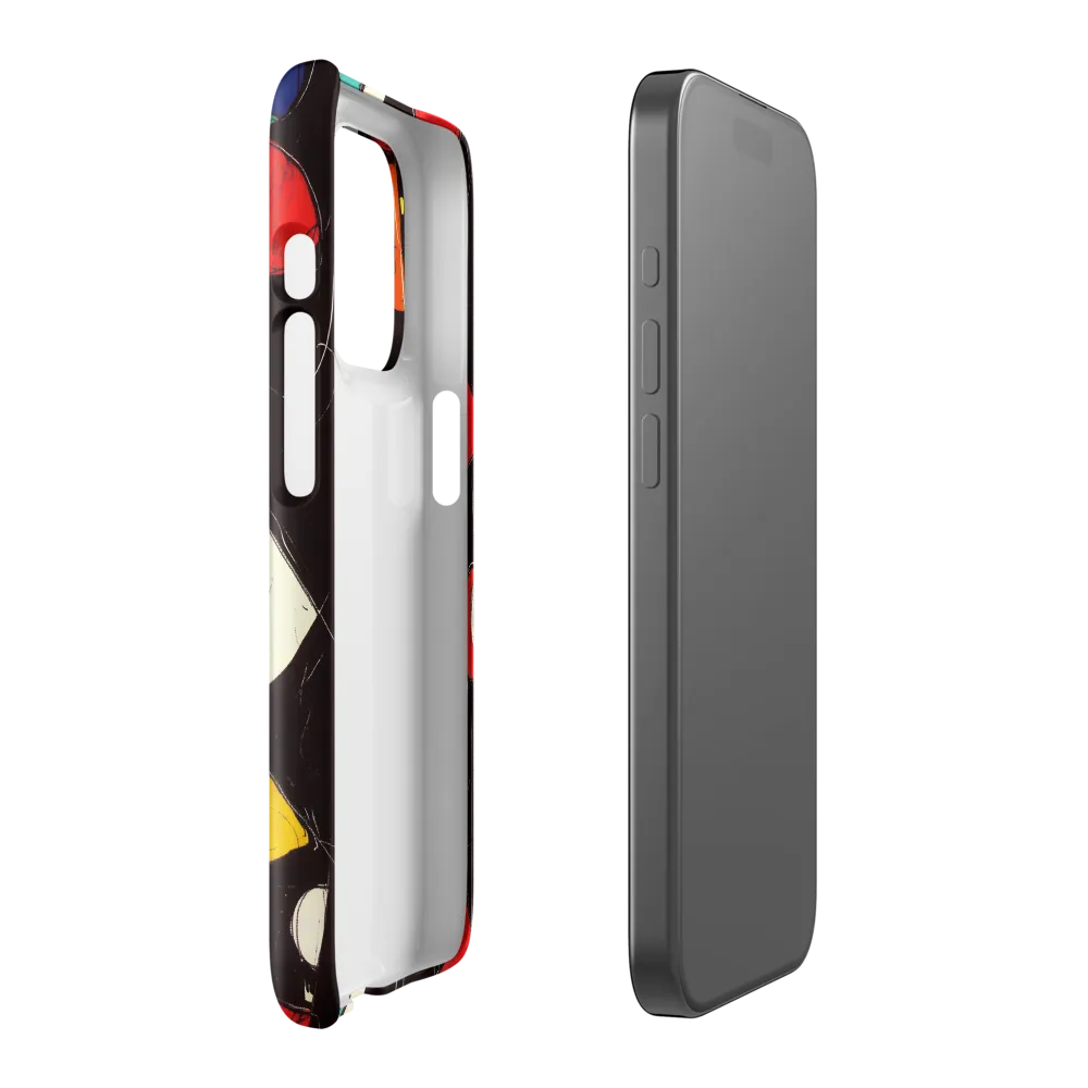 Vibrant Geometric Symphony | Phone Case |  15 Pro | Snap Case | Glossy