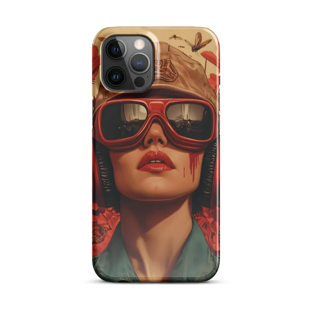Defiant Portrait in a Floral Realm | Phone Case |  12 Pro Max | Snap Case | Glossy
