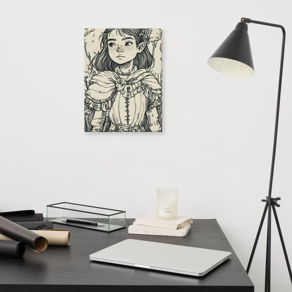 A Young Guardian of Nature | Canvas | 12″×16″
