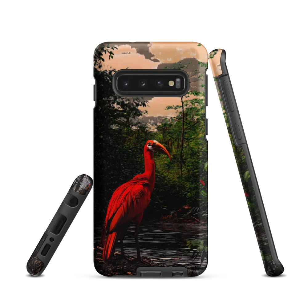 Enigmatic Elegance: The Scarlet Observer