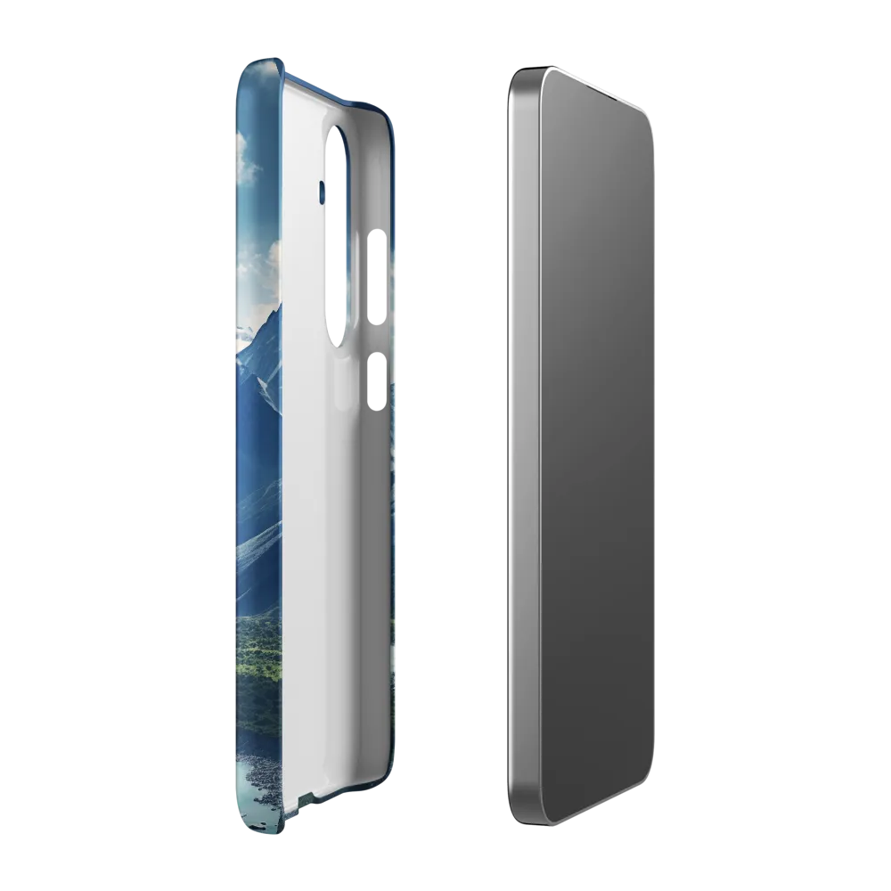 Majestic Serenity: A Landscape of Mountains and Rivers | Phone Case |  S24 Plus | Snap Case | Matte