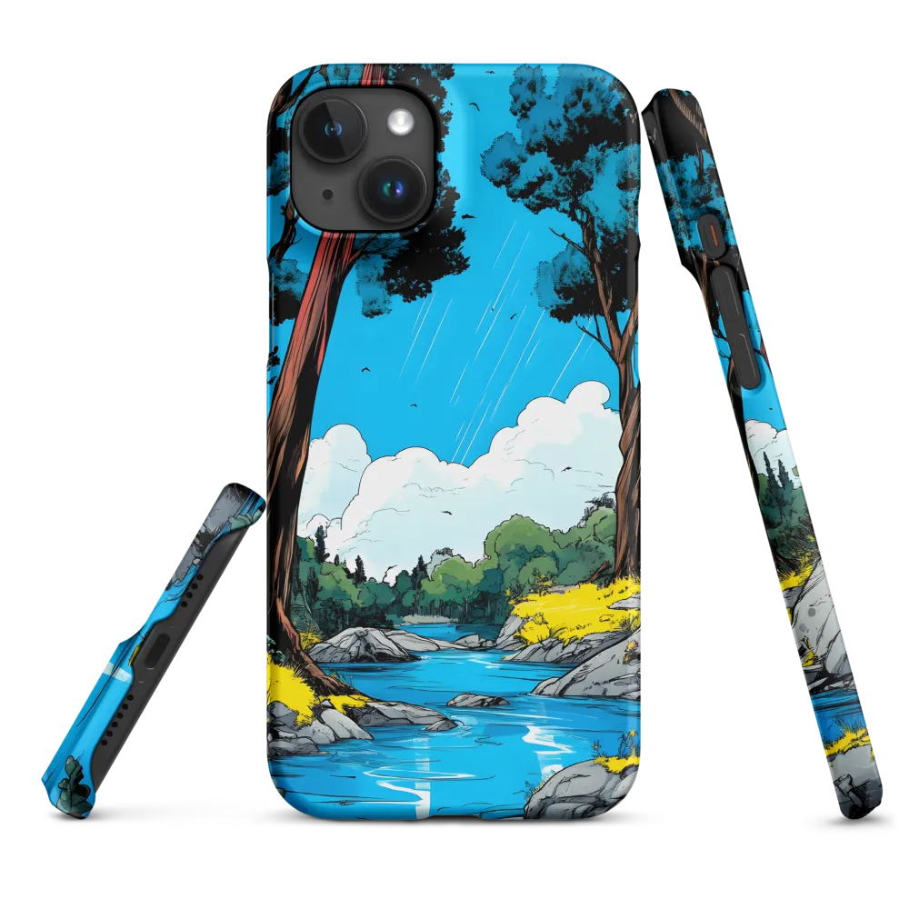 Tranquil River in a Comic Landscape