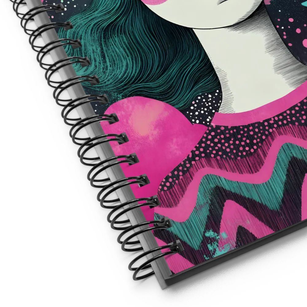 Chic Dreams: A Pop Art Portrait | Spiral Notebook