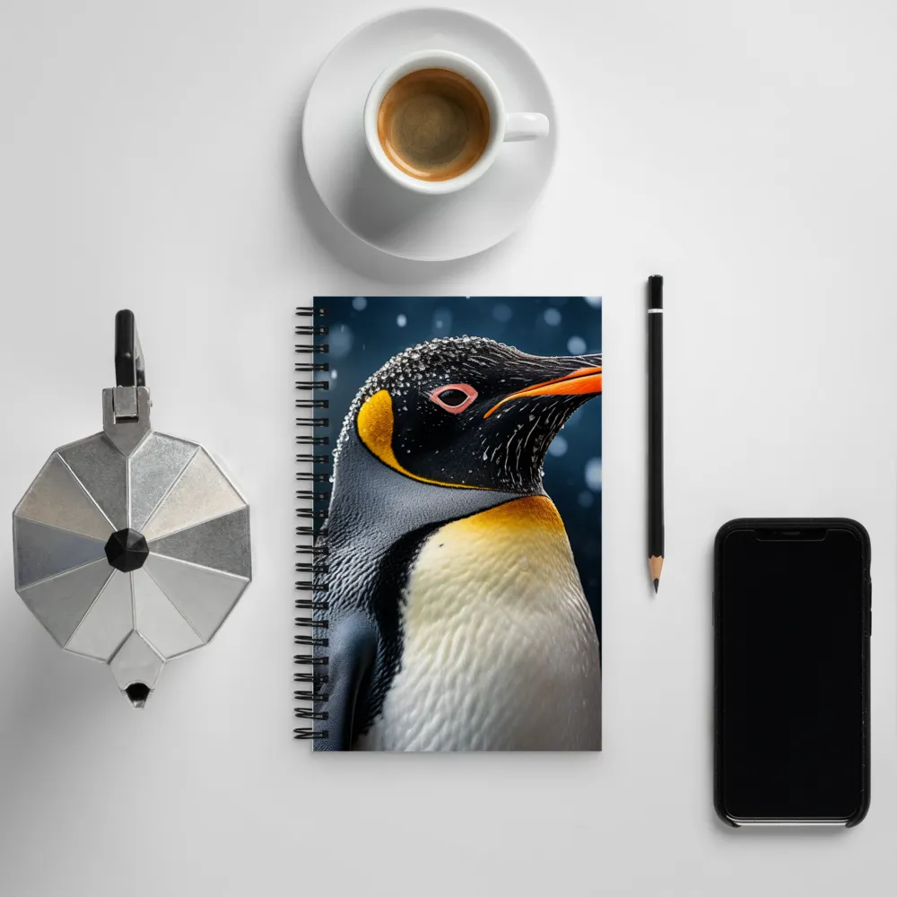 Majesty in the Snow: A Portrait of the Emperor Penguin | Spiral Notebook