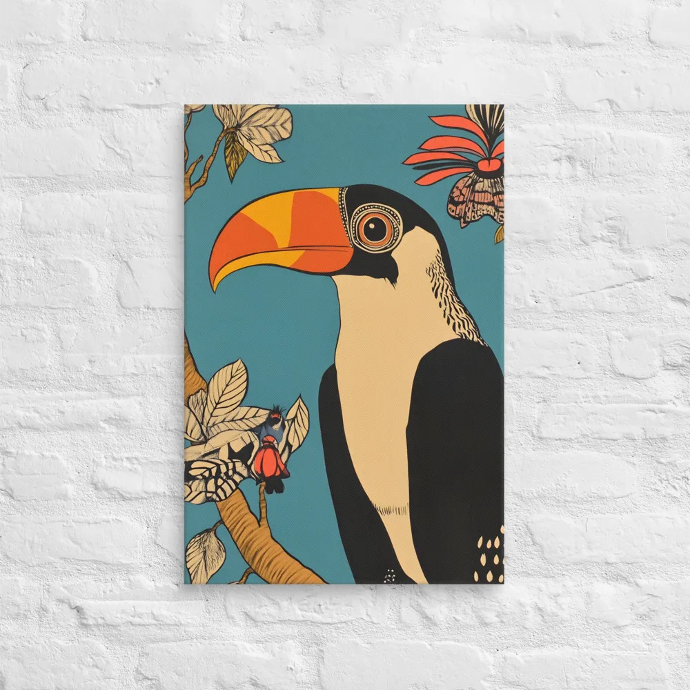 Tropical Majesty: The Toucan at Rest | Canvas | 16″×24″