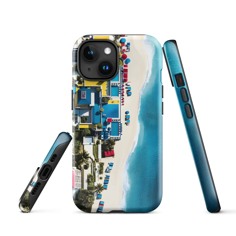 Coastal Harmony: An Aerial Oasis | Phone Case |  15 | Tough Case | Glossy