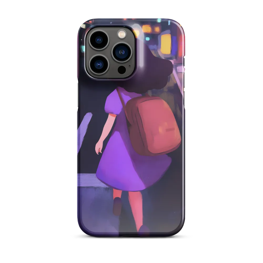Wandering Through Neon Dreams | Phone Case |  14 Pro Max | Snap Case | Glossy