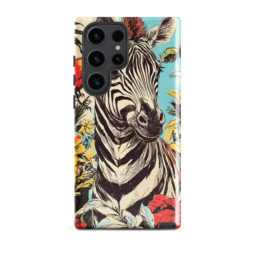 Zebra in Tropical Reverie