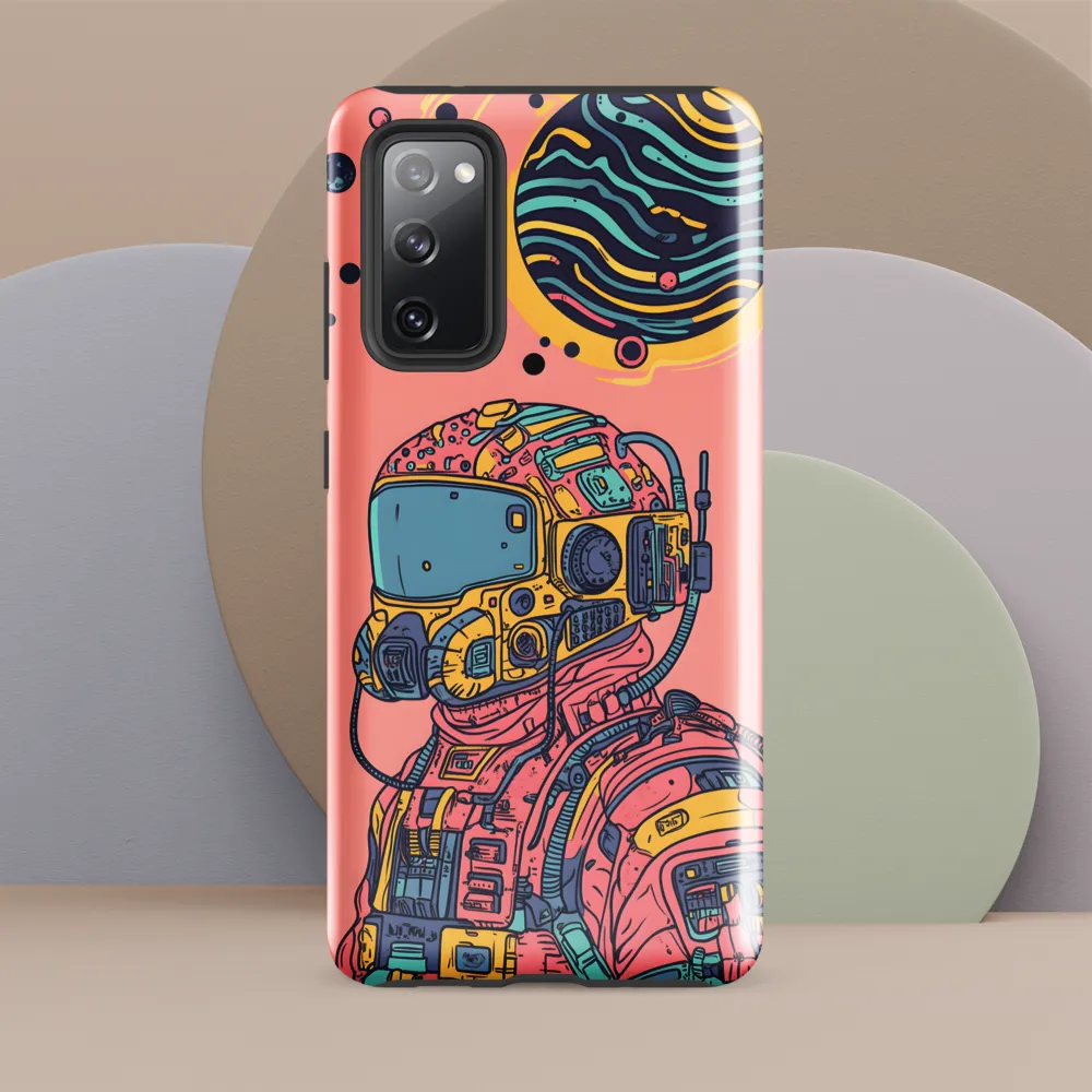Exploration Beyond: A Digital Astronaut | Phone Case |  S20 FE | Tough Case | Glossy