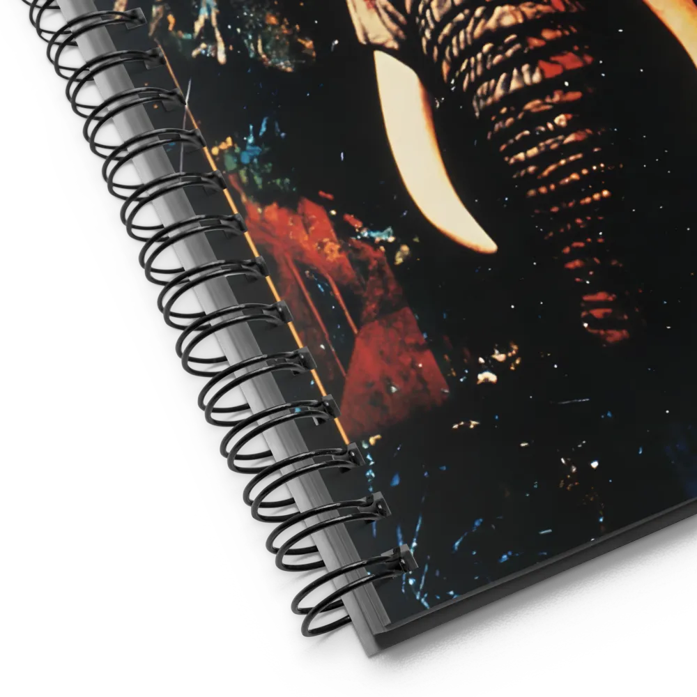 Majestic Mosaic: The Elephant | Spiral Notebook