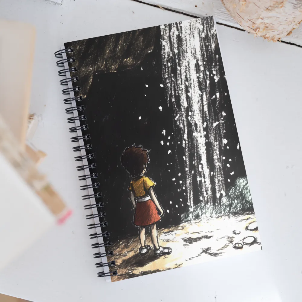 Whispers of the Waterfall | Spiral Notebook