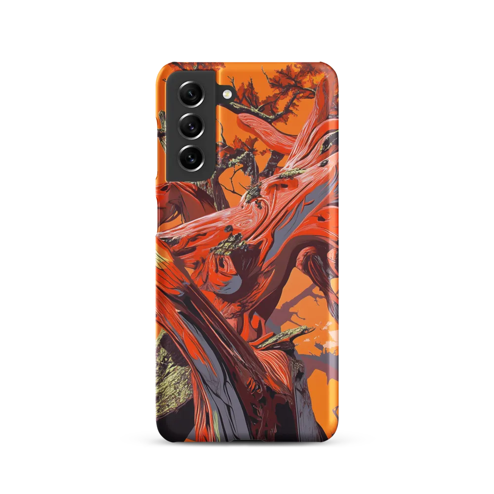 Life in Motion: An Abstract Tree | Phone Case |  S21 | Snap Case | Matte