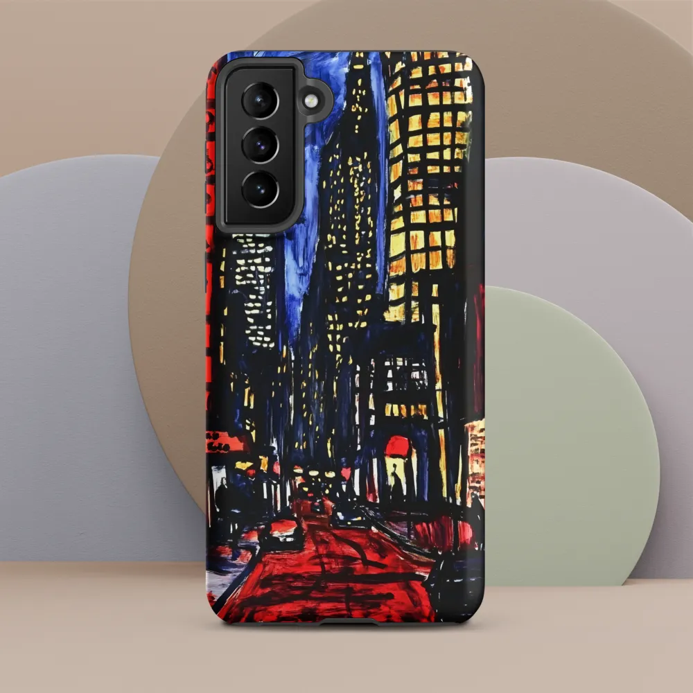Urban Nightscape: A Journey Through Neon Lights