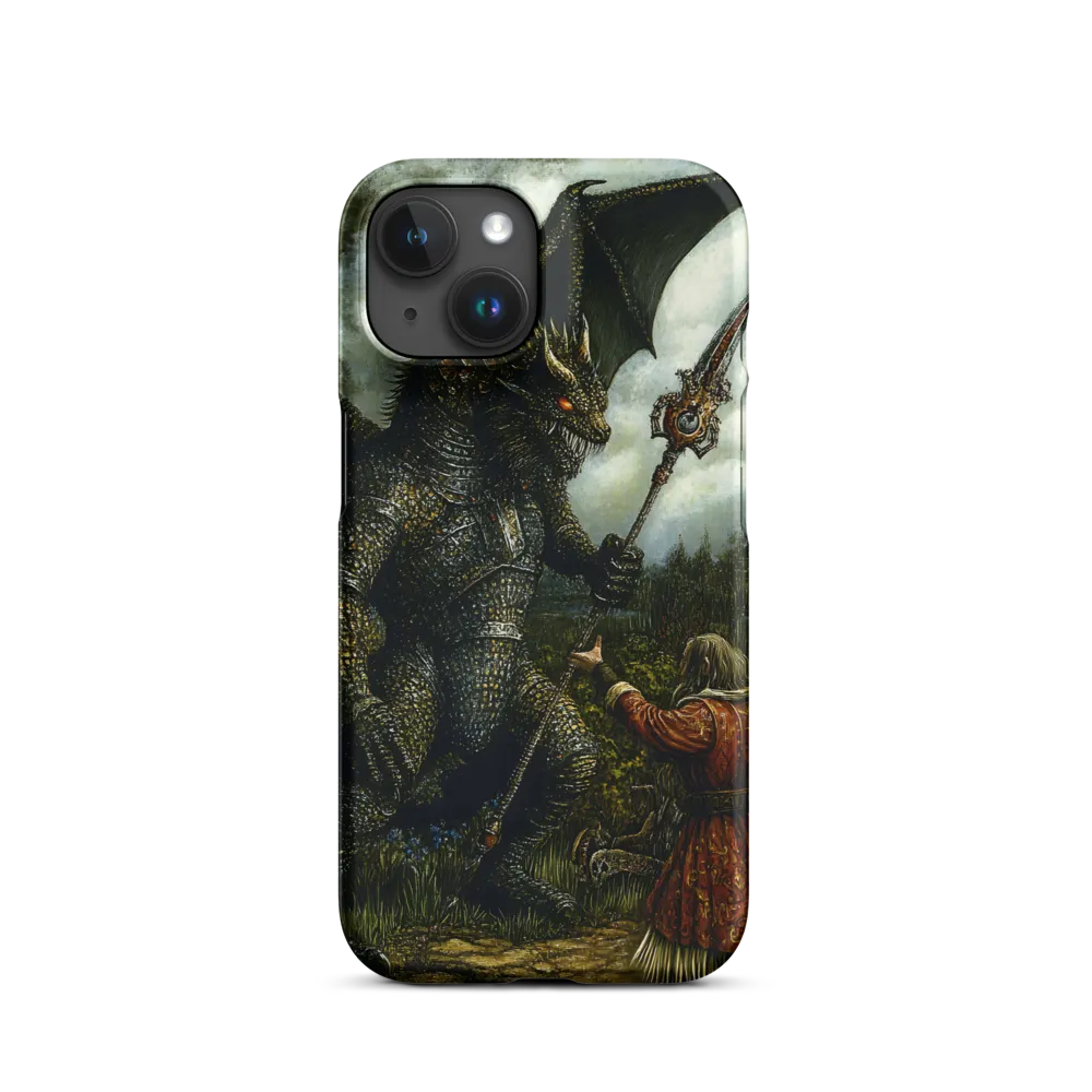 The Confrontation: Dragon vs. Wizard | Phone Case |  15 | Snap Case | Matte