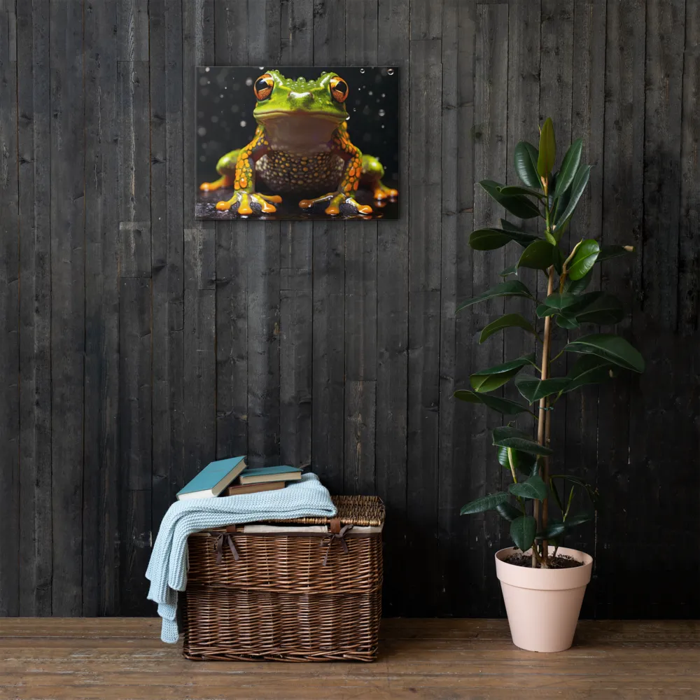 Emerald Elegance: The Frog in Focus