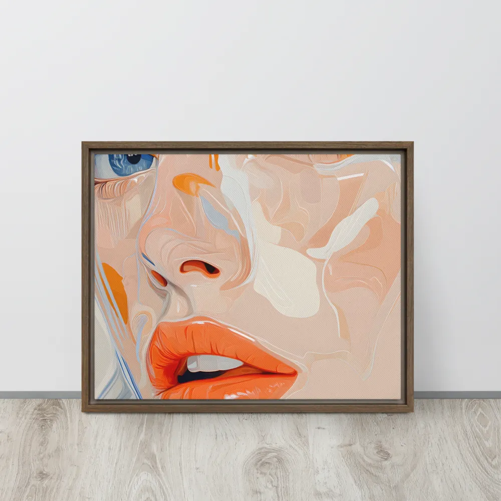 Ethereal Expressions | Canvas with Brown Frame | 16″×20″