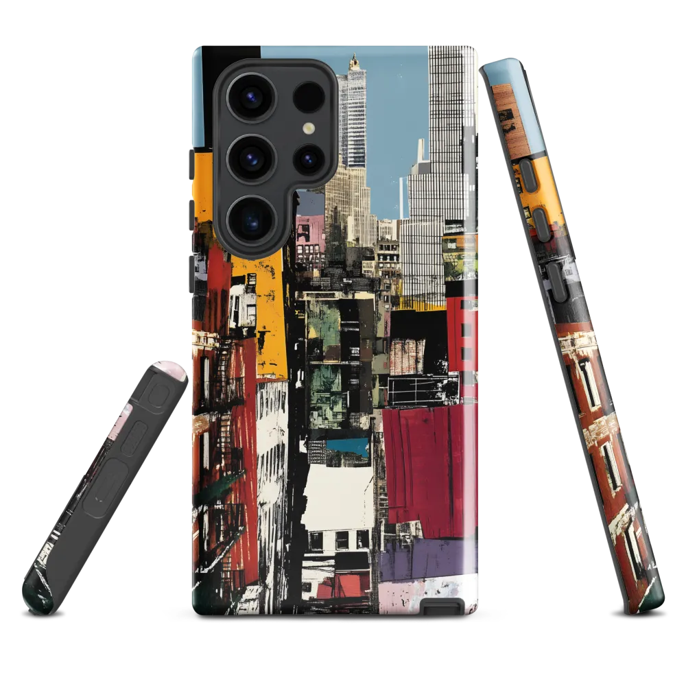 Urban Collage: A Vivid Cityscape | Phone Case |  S23 Ultra | Tough Case | Glossy
