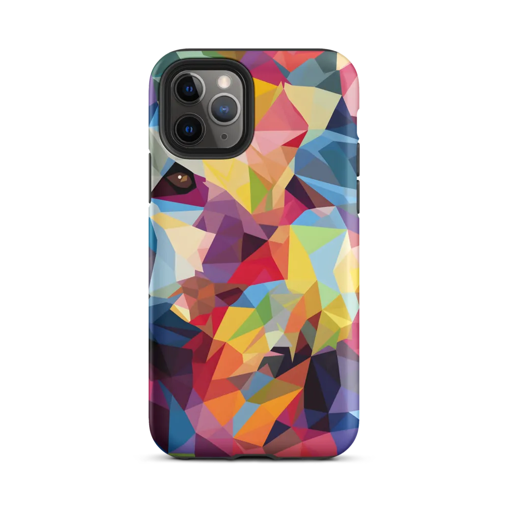 Playful Geometry: The Bear's Face | Phone Case |  11 Pro | Tough Case | Matte