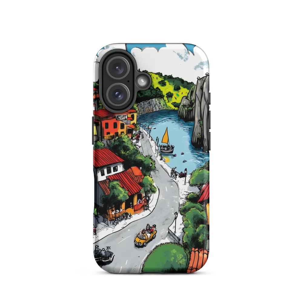 Whimsical Village by the Water | Phone Case