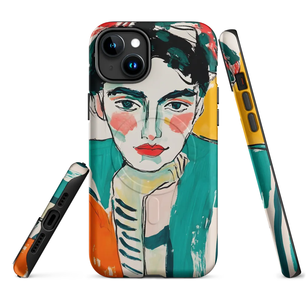Contemplative Portrait in Bold Hues