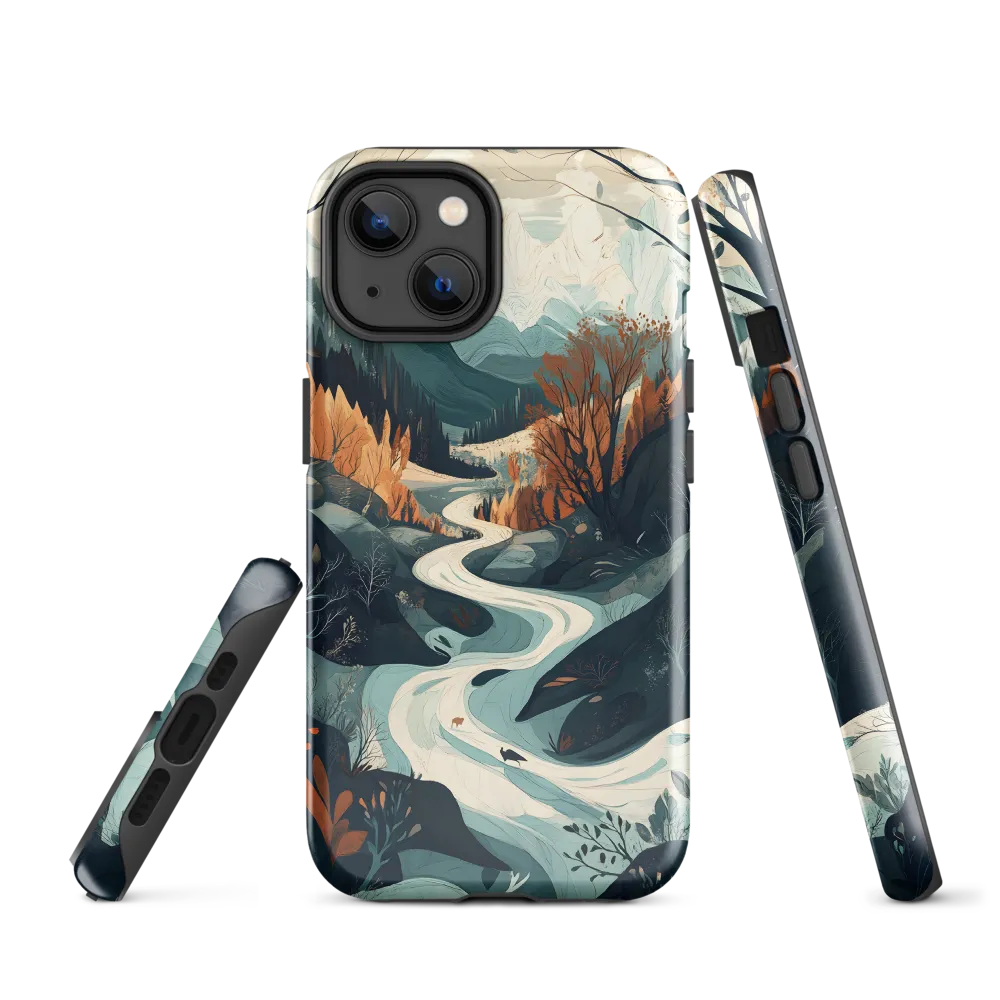 Winding Serenity: A Digital Landscape