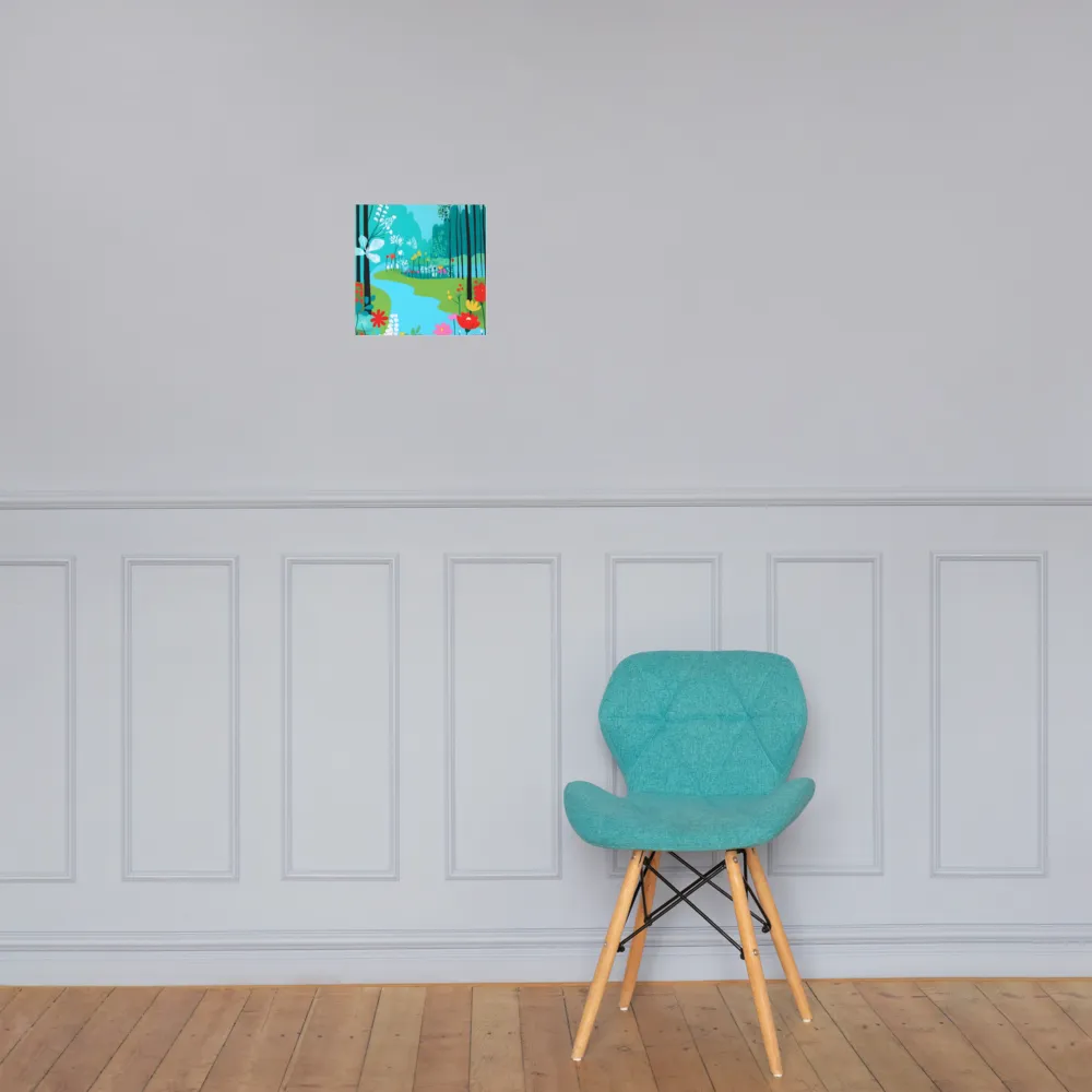 Whispers of Spring: A Colorful Retreat | Poster | 10″×10″