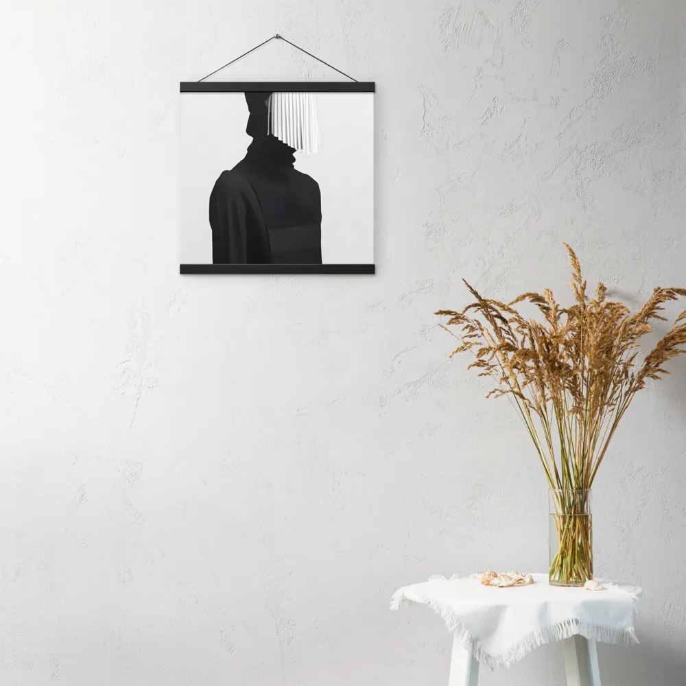Veil of Mystery | Poster With Black Wood Hanger | 16″×16″